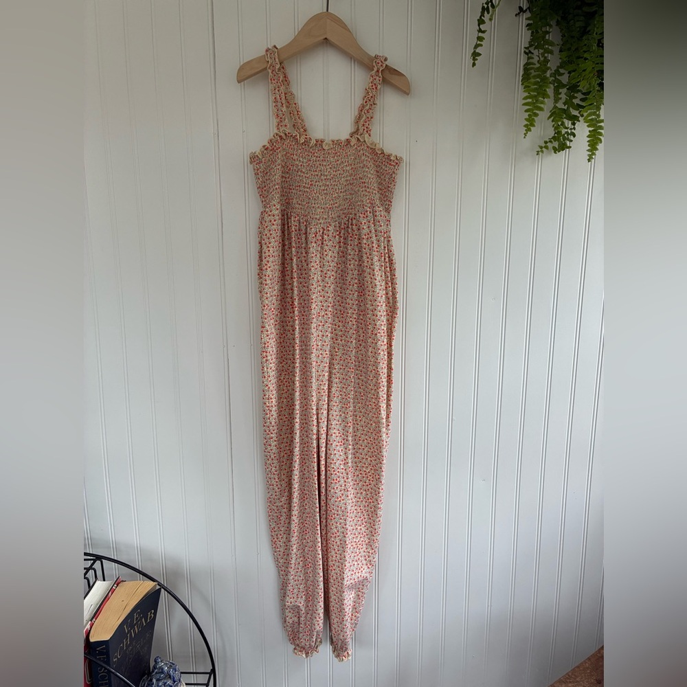 Konges Slojd Kids Organic Floral Overalls